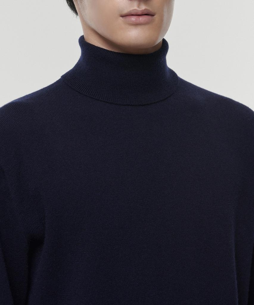 MUSINSA STANDARD [Premium] 100% Cashmere Turtleneck Knit [Navy]