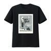 Retro Cartoon Gothic Vampire Weekend Funny Graveyard Print Casual T Shirt Vintage Washed Graphi