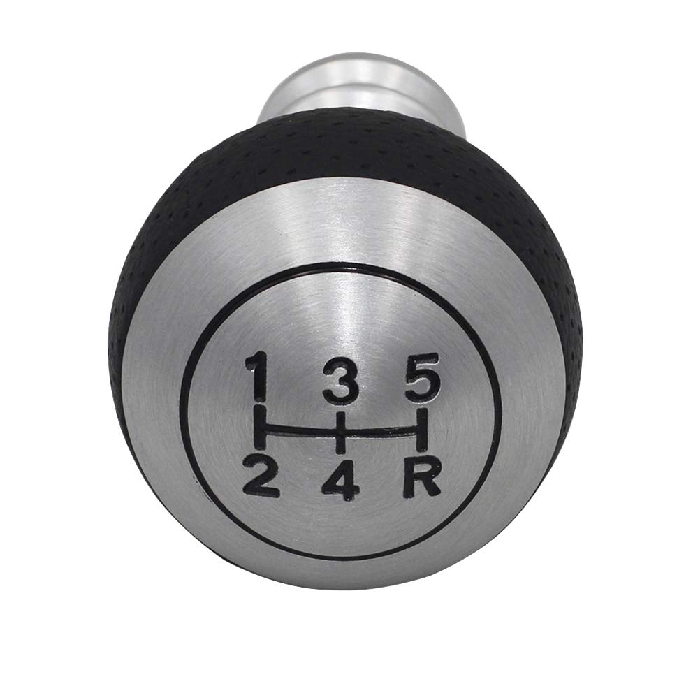 Sakan Auto Schaltknauf Runde Schaltabdeckung 5-Gang 8,6 * 5,2 cm Schwarz