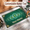 Personalized Crystal Velvet Carpet Sporting CP Pattern Non Slip Floor Rug