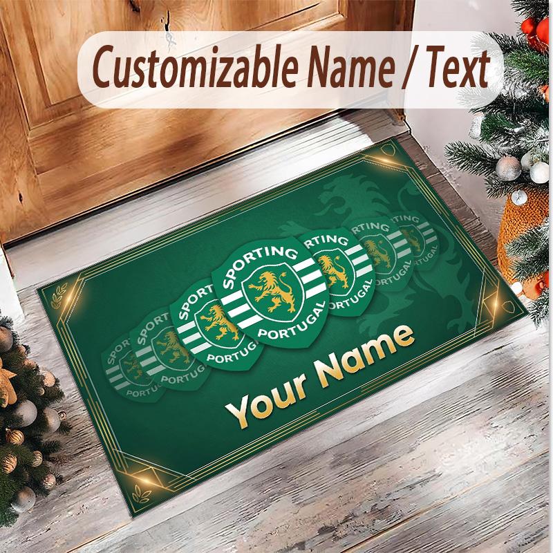 Personalized Crystal Velvet Carpet Sporting CP Pattern Non Slip Floor Rug