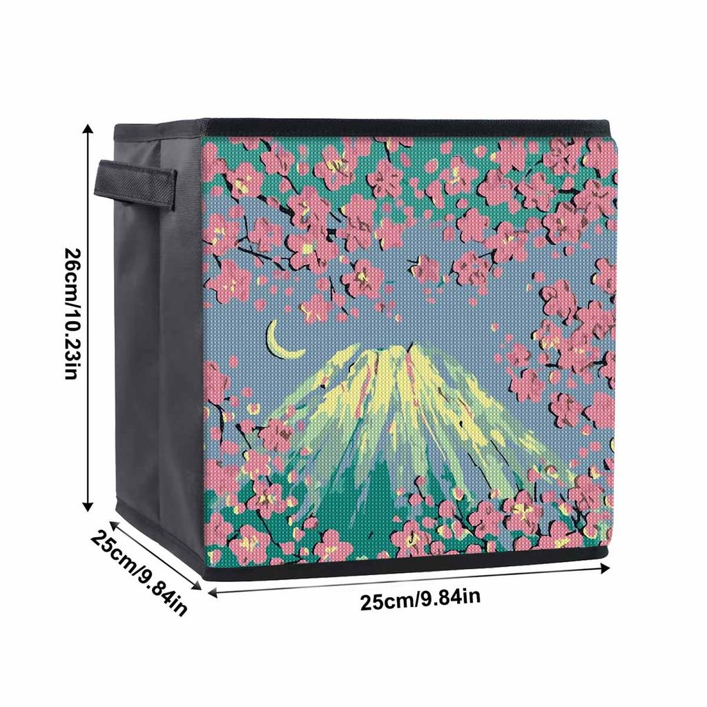Mount Fuji 5D Diamond Painting Storage Basket Full Round Drill Mosaic Diamond Embroidery Cross Stitch Kits Home Decor Home Decor