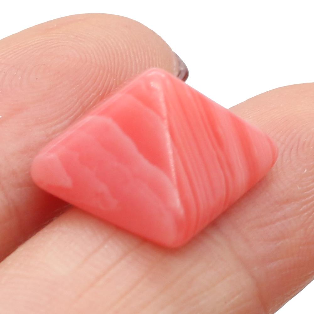 10Pcs Mini Healing Crystal Pyramid Decorative Ornament,Natural Stone with Four Sides Tapered,Reiki Crystal Point Home Decor Jewelry 14x14mm