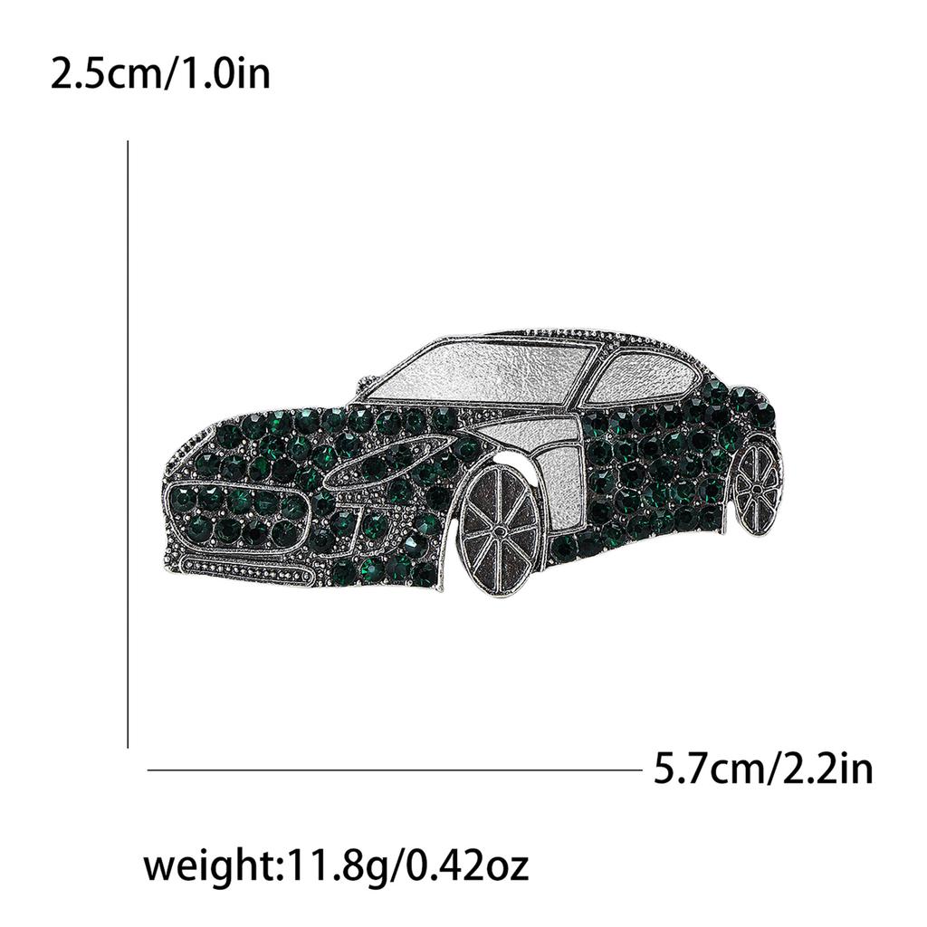 Retro Personalized Alloy Rhinestone Car Brooch Creative Trend Men'S And Women'S Suit Cardigan Corsage Jewelry Pin