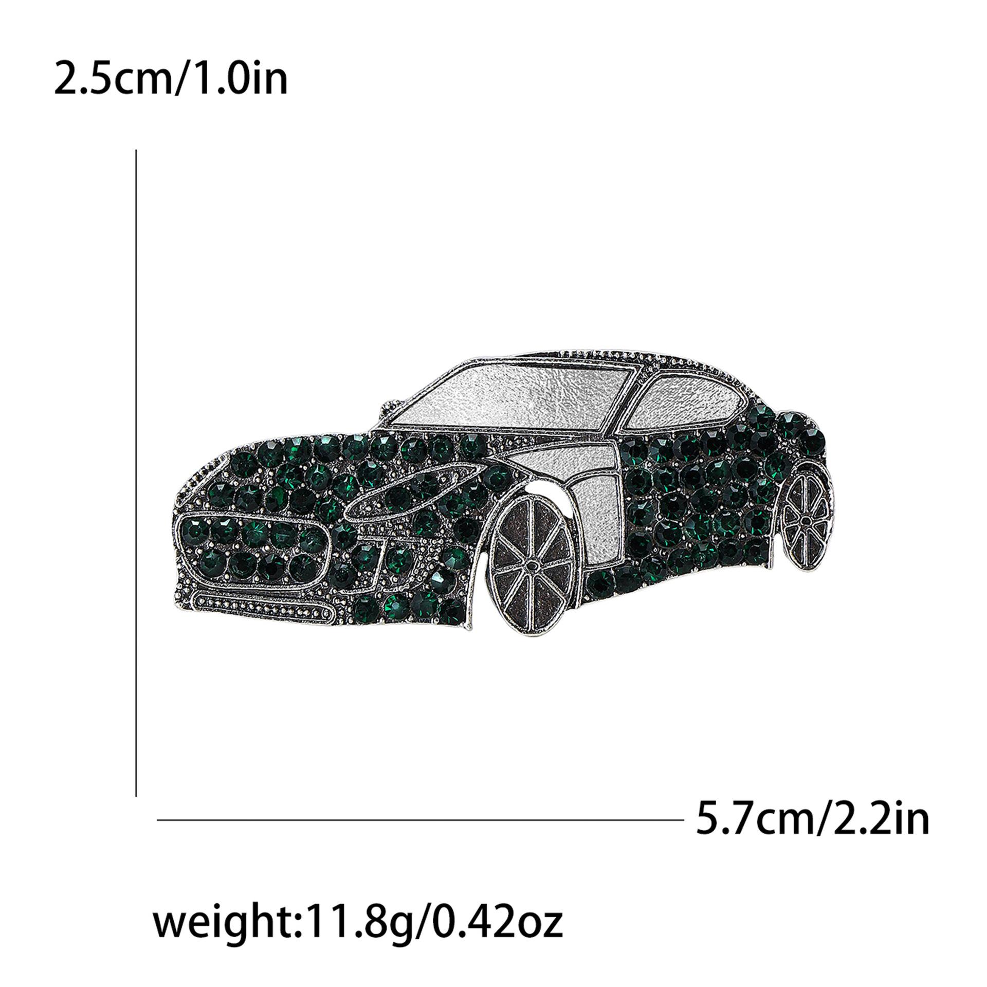 

Ретро персонализированная брошь в виде автомобиля из сплава со стразами креативный тренд мужской и женский костюм кардиган корсаж ювелирные изделия булавка