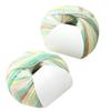 2Pcs Gradient Color Cotton Yarn 250.43Yard Each Knitting Yarn Thread for Sweater Scarves Bag Knitting Crochet Project