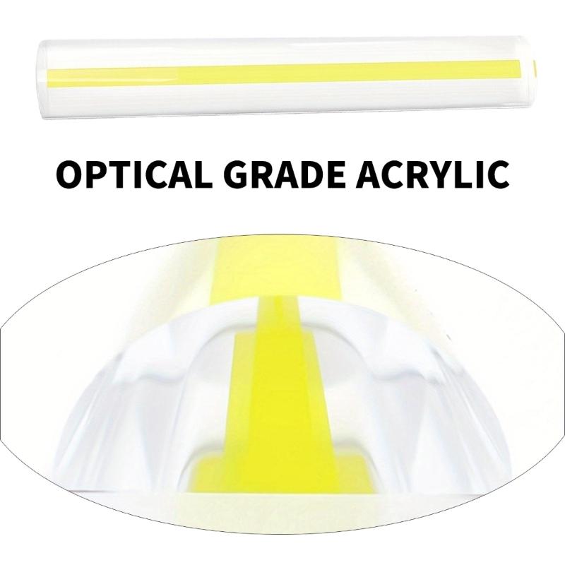 Strong Lightweight Visual Grade Magnifying Bar Shatterproof for Precise Text Observation Jewelers Engineers Travel