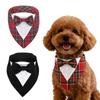 Pet Dog Wedding Bandana Bowtie Elegant Triangular Scarf Collar for Engagement Party Gift Accessories Dog Bandanas