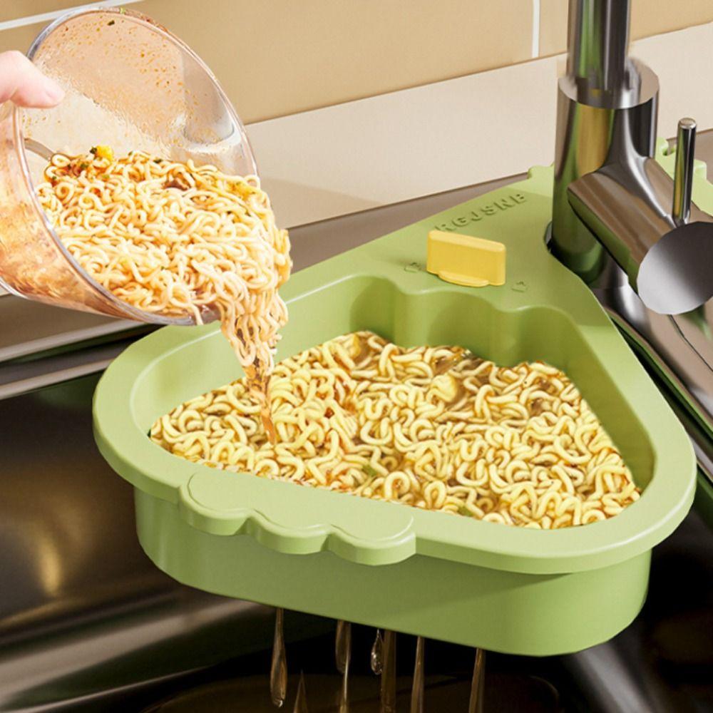 2pcs Creative Kitchen Vegetable Washing Rack Punch-free Multi-functional Pool  Household