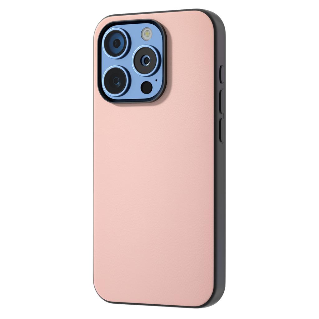 For iPhone 16 Pro Max Case PU Leather Coated TPU+PC Hybrid Phone Cover