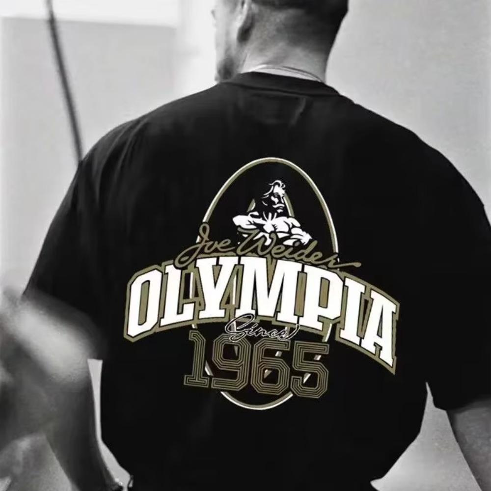 Orsay Training Fitness T-shirt Men's Loose Breathable Casual T Shirt Oversized Gym Tee Running Training Sports Short Sleeve Top