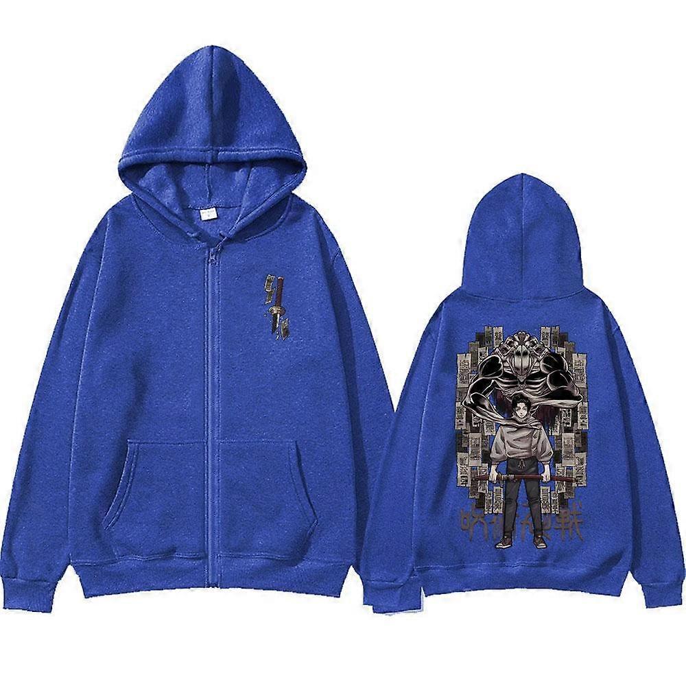 Japanse Anime Rits Hoodies Jujutsu Kaisen Satoru Gojo Grafische Hoodie Anime Streetwear Harajuku Sweatshirts Heren Tops