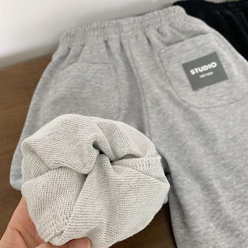 Boys' Cool Spring Sweatpants: Mid-Sized, Soft, Versatile, Loose-Fit, Cuffed Sports Pants