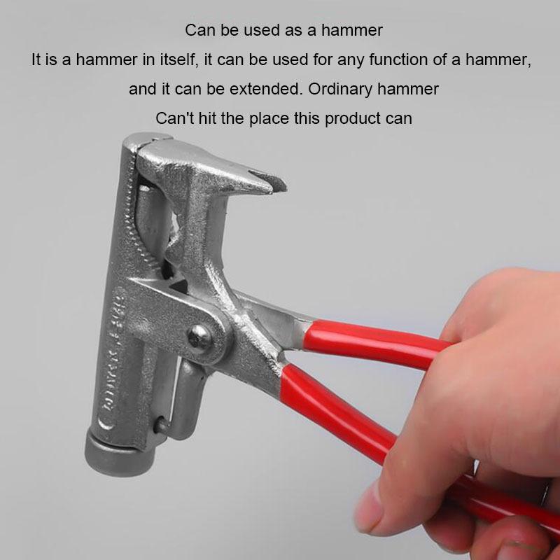 Multifunctional Universal 10 In 1 Hammer Integrated Nail Tool Pipe Pliers Wrench Screwdriver Woodworking Household