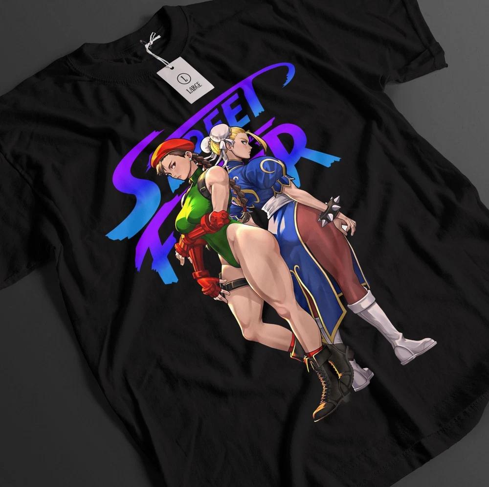 Street Fighter Shirt Chun Li Tshirt Camille White TShirt Ken Fighting Anime Tee S