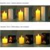 LED Electronic Flameless Candles Light Flickering Wick 3D Effect Flickering Candle Battery Powered Home Festival Party Decoratio