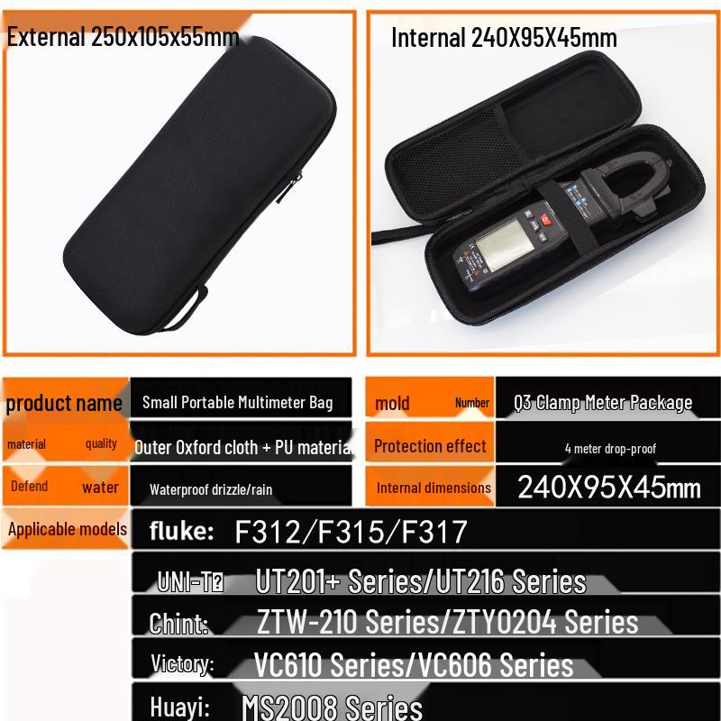 Universal Portable Multimeter Instrument Toolkit Bag