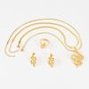 Stainless Steel Snake Jewelry Set: Retro-Style Necklace, Earrings, and Ring.