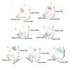Fashionable Flocking Sturdy Resin Rabbits Charm for Craft Supplies Customizable Lovely Animal Pendants Daily Use