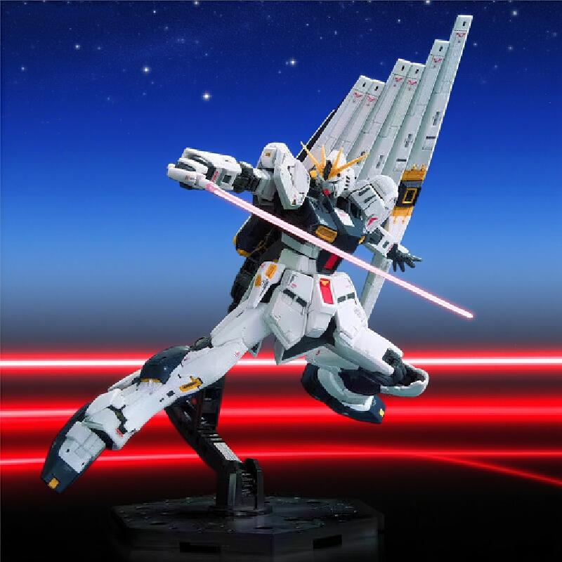 Rg 1/144 Rx-93 Nu Gudam Amuro Ray Assembly Model Kit Action Figurine Plastic Model Young Boys Game Toys Surprise Present Otaku Collection