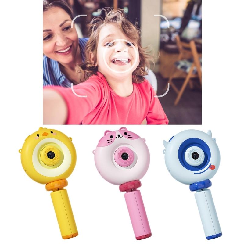 S8 Cartoon Kid Digital Camera Photos Video Recorder Built-in Big-head Stickers Christmas Birthday Gift for Children