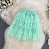 Mesh Multilayer Puff Cake Short Skirt Summer Short High Waist Sexy A-Line Skirt