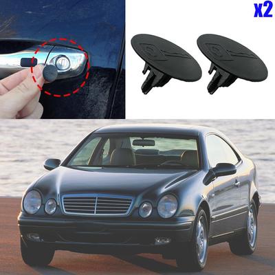 2x Car Door Handle Lock Tailgate KeyHole Cap Plug Dustproof For Mercedes-Benz CLK W208 W209 1996 1997 1998 1999 - 2009 New