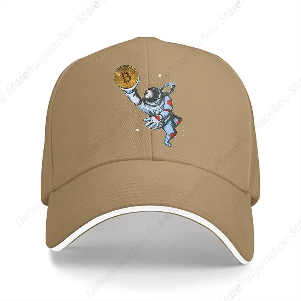 HODL BTC Baseball Cap Unisex Hats Visor Protection Snapback Funny Astronaut Bitcoin Gifts Caps