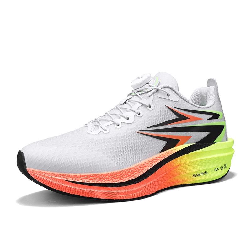 Children's Shoes for Boys and Girls, Medium and Large Children, Breathable Shock-Absorbing Rotating Button Sneakers, Running Sho