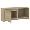 Vidaxl Szafka Pod Tv, Dąb Sonoma, 90X35X40 Cm, Materiał Drewnopochodny