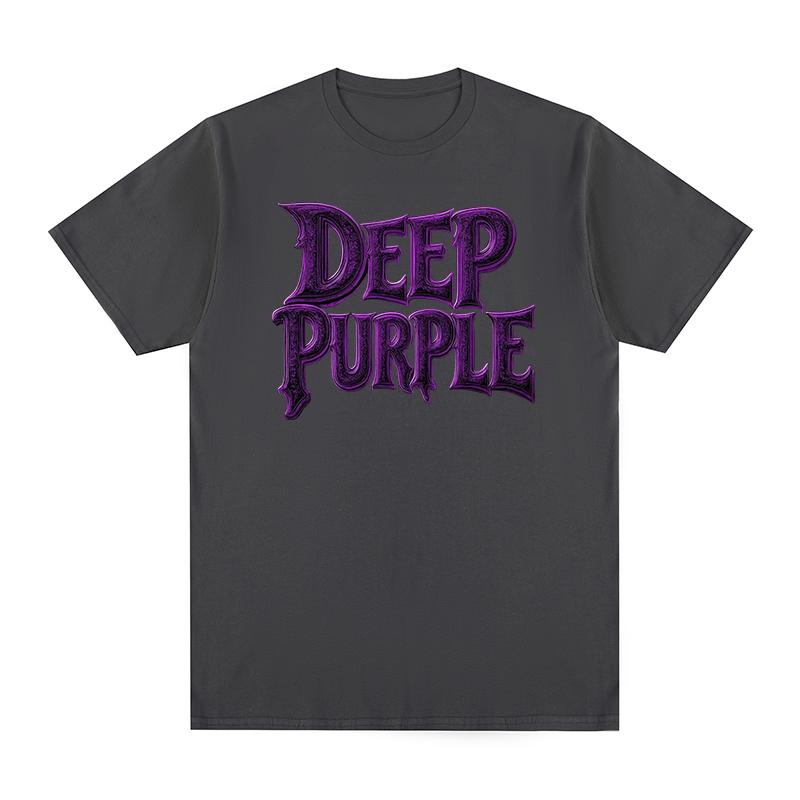 Deep Purple Vintage Tshirt Popular Heavy Rock Metal Band Fashion Hip Hop Y2k Cotton Men T shirt New Tee Tshirt Womens Tops