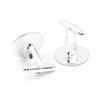 1 Paire Bouton de Manchette Lettre Mariage Formel Initial Alphabet Acier Inoxydable Bouton de Manchette