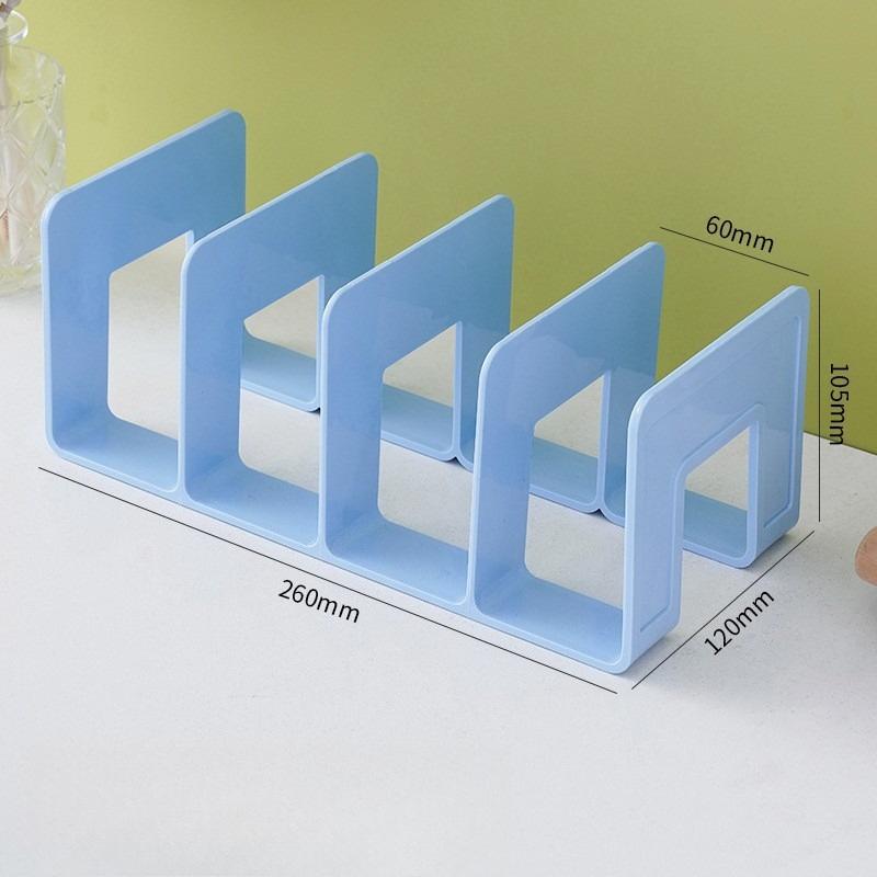 

Bookstand Reading Bookshelf Desktop Fixed Storage Shelves Thickened Bezel Classification Column