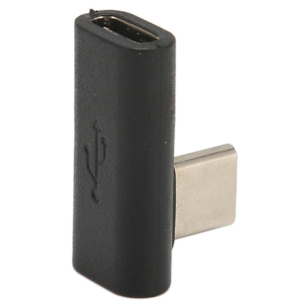 90 Degree Right Angle USB C Male to USB C Female Adapter USB3.1 10Gbps Data Transfer Fast Charging