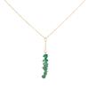 Creative Colorful Raw Crystal Pendant Necklace, Ins Trendy Clavicle Choker