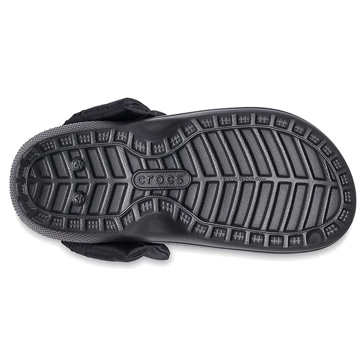 Crocs Crocband Classic Versatile Puff Warm Cotton Clogs Unisex Clogs Black 206589-060