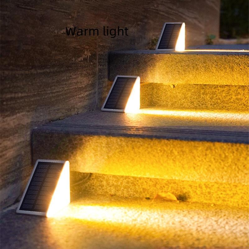 

80 * 80 * 55mm Courtyard Bright Atmosphere decoration Lamp Anti-theft Solar Staircase Lighting Device Outdoor Waterproof Staircase Lights
