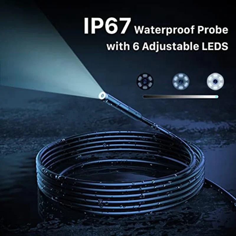 3-in-1 USB Endoskop für Android – Wasserdichtes Boroskop mit einstellbarem LED-Licht