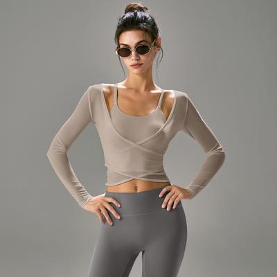 Women's Spring 2026 Yoga & Fitness Two-Piece Set - Cover-Up Training Gear
