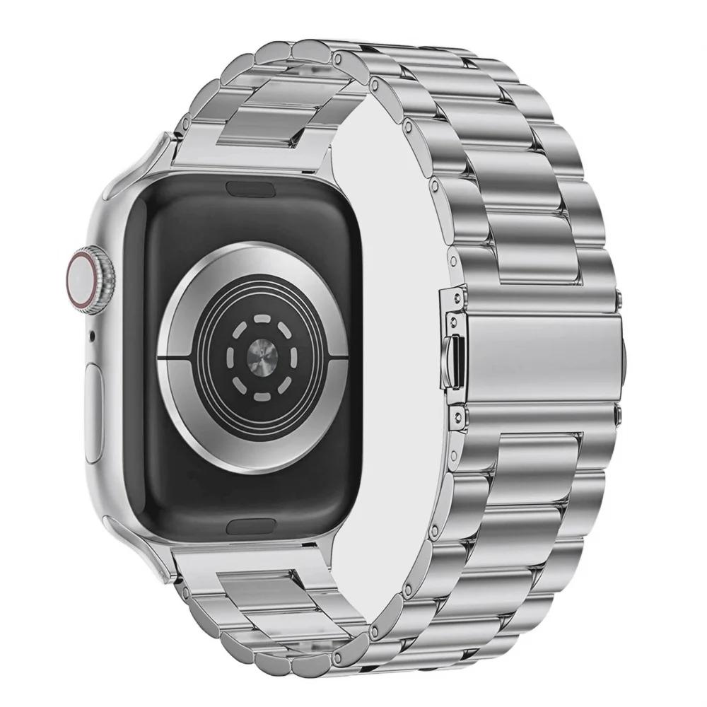 Metal strap For Apple watch band Ultra 3 49mm 46mm 42mm 45mm 41mm stainless steel wristband iWatch 11 10 9 8 7 6 5 SE 44mm band