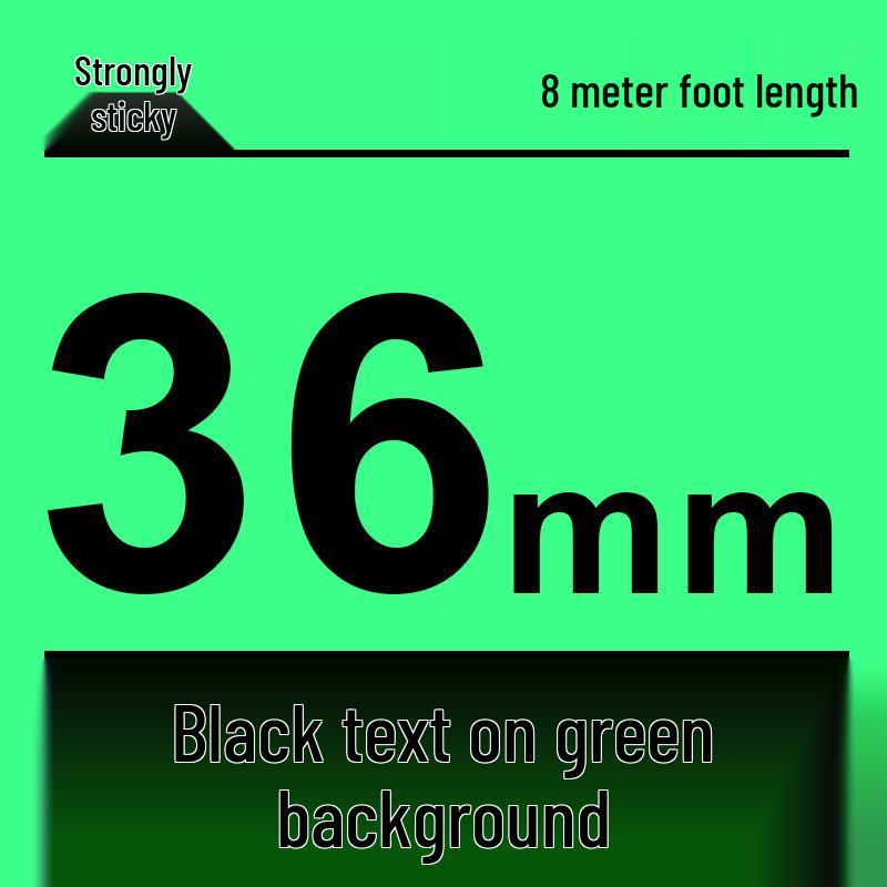 Compatível Fita para Rotulador Brother 12mm: PT-E100B/D210/D450/115B, Autoadesivo Laminado