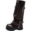 Thick-soled Boots Women's 2025 Autumn and Winter New Models, But Knee Boots, Small Trouser Boots, Women's Muffin-bottom Knight Boots