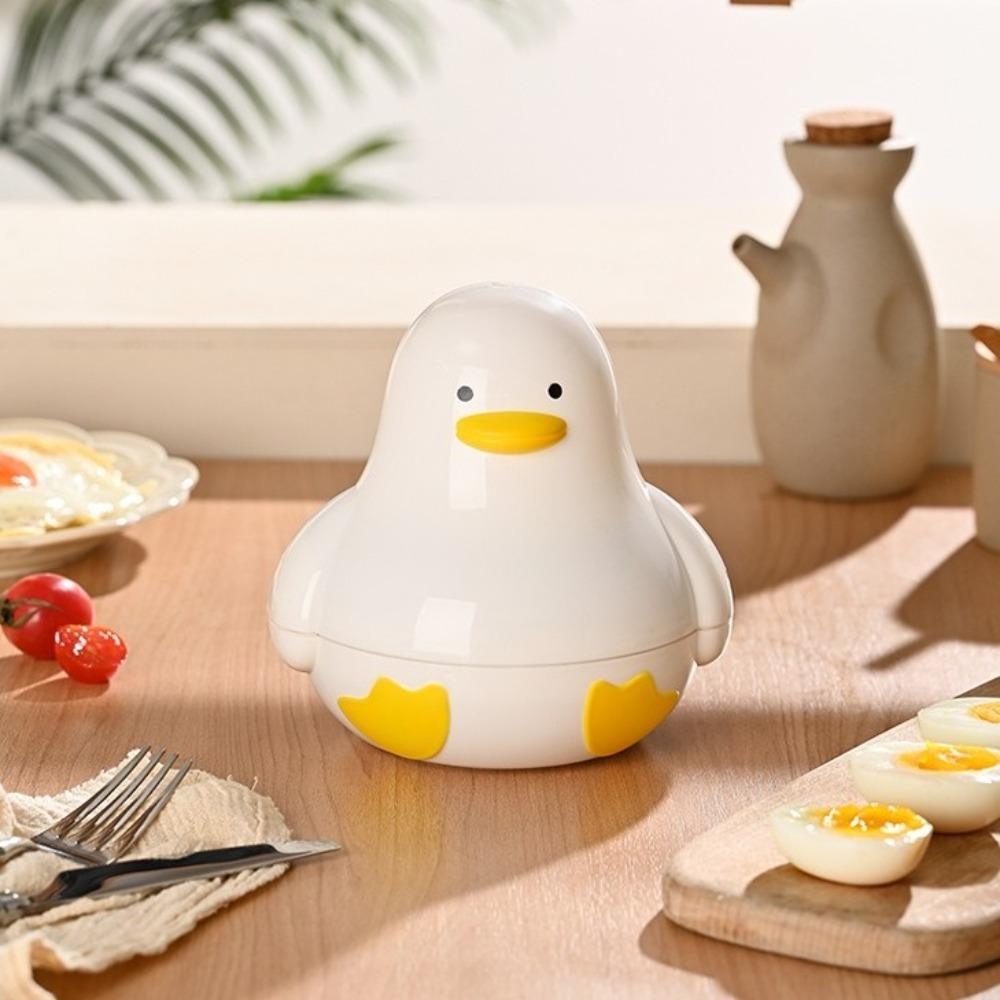 Cute Duckling Food Grade Steamer Plastic Steamer Box Durable Microwave Egg Steamer  Microwave