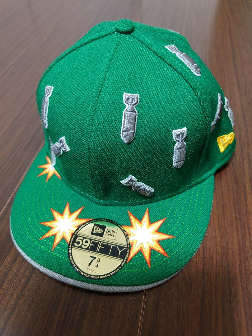 

[USED] New Era 59Fifty Bomber Cap, Size 7 3/4, Green