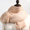 Thin Wool Scarf Women's 2025 Autumn and Winter New Solid Color Scarf Fashion Warm Decorative Shawl Scarf