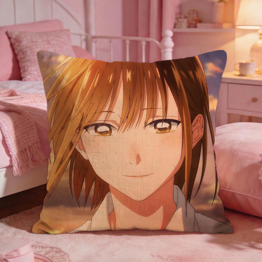 Blue BBoxs Hot Anime Cushion Cover Premium Comfort Reversible Pillow Cove Two In One Design For Any Room  Car Interior