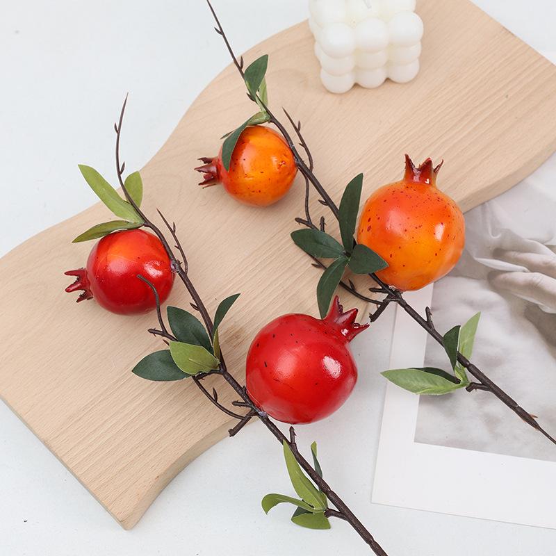 New Year Fortune Bucket: DIY Pomegranate, Persimmon & Apple Floral Arrangement with Foam Berries
