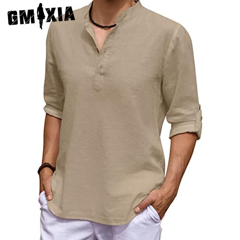 GMXIA Cotton T-shirt Men's Fashion Loose Shirt Printed Compassionate Shirt