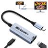 Guermok Switch 2 Dock HDMI Output PD100W Fast Charging To HDMI Adapter Compatible with Switch Portable Game Capture and Portable Monitors Silver