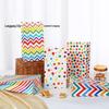 Colorful Kraft Paper Cookie and Candy Gift Bag